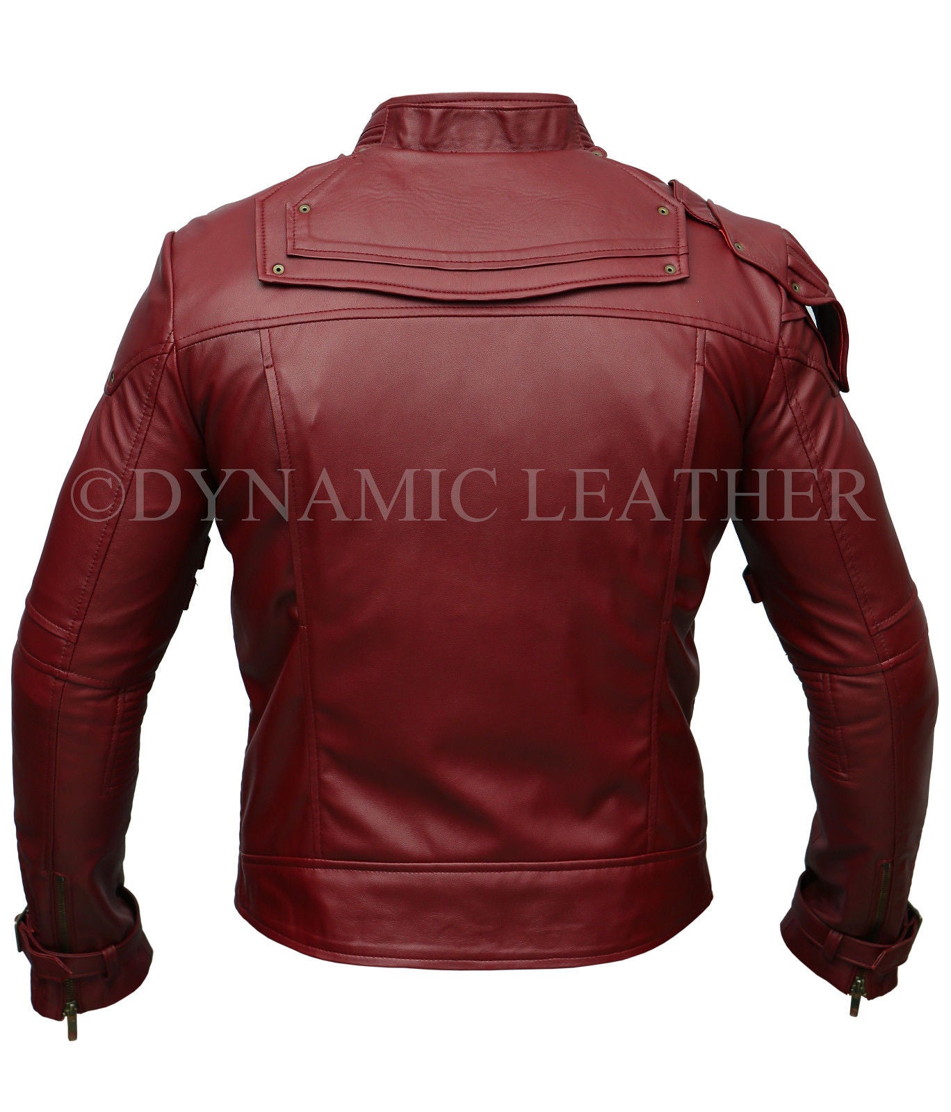 Guardians of the Galaxy 2 Star Lord Chris Pratt Maroon Faux Leather Jacket