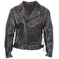 CLASSIC VINTAGE DISTRESSED TERMINATOR BRANDO MEN'S BIKER COW LEATHER JACKET