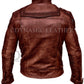 Guardians of the Galaxy 2 Star Lord Reddish Waxed Brown Real Leather Jacket