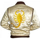 Slim Fit Drive Biker Rider Trucker Hot Ryan Gosling Jacket Embroidered Scorpion