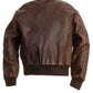 Mens A2 Aviator Distressed Brown Leather  Jacket (746-A)